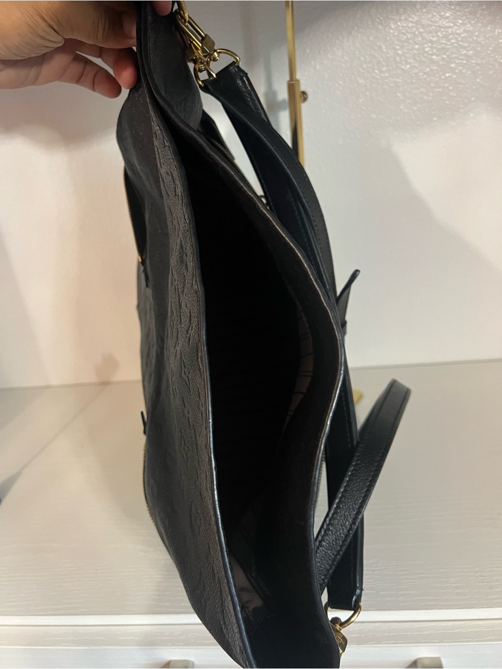 Louis Vuitton Melie Empreinte Hobo Bag Black - Picture 11 of 16